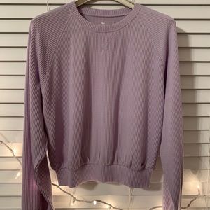 Purple Hollister waffle shirt